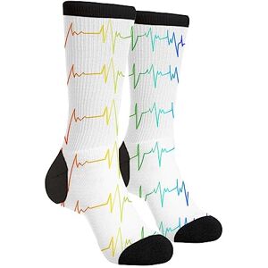 EujGvboU Chaussettes mi-mollet décontractées originales amusantes mode confortables pour hommes et femmes chaussettes habillées fantaisie, Taille unique - Publicité EujGvboU Chaussettes mi-mollet décontractées originales amusantes mode confortables pour hommes et femmes chaussettes habillées fantaisie, Taille unique - Publicité