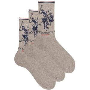 U.S. POLO ASSN. Lot de 3/6 paires de chaussettes de sport pour activités sportives et décontractées, gris, 39-42 - Publicité U.S. POLO ASSN. Lot de 3/6 paires de chaussettes de sport pour activités sportives et décontractées, gris, 39-42 - Publicité