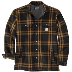 Carhartt Chemise standard en flanelle doublée Sherpa pour homme, coupe décontractée, noir - Publicité Carhartt Chemise standard en flanelle doublée Sherpa pour homme, coupe décontractée, noir - Publicité