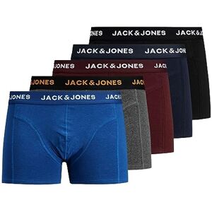 Jack & Jones Lot de 5 Boxers pour Homme, Tailles XS à XXL, Black/Navy Blazer/Port Royale/Dgm/Surf The Web, M - Publicité Jack & Jones Lot de 5 Boxers pour Homme, Tailles XS à XXL, Black/Navy Blazer/Port Royale/Dgm/Surf The Web, M - Publicité