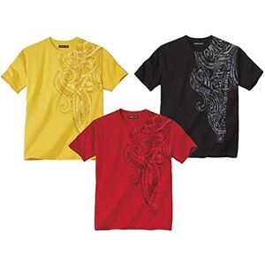ATLAS FOR MEN Lot de 3 Tee-Shirts Homme T-Shirts Manches Courtes Col Rond L - Publicité ATLAS FOR MEN Lot de 3 Tee-Shirts Homme T-Shirts Manches Courtes Col Rond L - Publicité