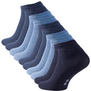 Cotton Prime Lot de 10 paires de Socquettes Unisexes pour vous et lui, bleu, Taille 35-38 - Publicité Cotton Prime Lot de 10 paires de Socquettes Unisexes pour vous et lui, bleu, Taille 35-38 - Publicité