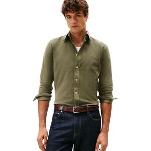 Tommy Hilfiger Chemise Homme Solid Corduroy Regular Fit, Vert (Battle Green), XXL - Publicité Tommy Hilfiger Chemise Homme Solid Corduroy Regular Fit, Vert (Battle Green), XXL - Publicité