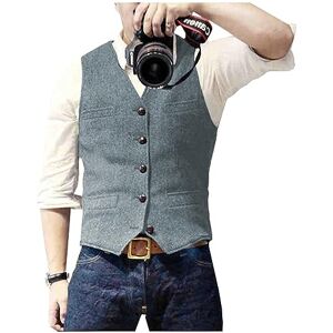 Solovedress Gilet Homme Costume Classique Col V Tweed La laine pour le Mariage Entreprises(Marine Clair, XXL) - Publicité Solovedress Gilet Homme Costume Classique Col V Tweed La laine pour le Mariage Entreprises(Marine Clair, XXL) - Publicité