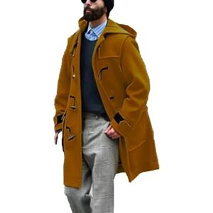 FZKun Manteau Long en Duffle pour Homme avec Bouton de Pression Style Duffle en Laine Mélangée avec Capuche Veste de Travail Coupe-Vent Chaude, 24, XXL - Publicité FZKun Manteau Long en Duffle pour Homme avec Bouton de Pression Style Duffle en Laine Mélangée avec Capuche Veste de Travail Coupe-Vent Chaude, 24, XXL - Publicité