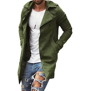 Onsoyours Homme Manteau Trench-Coat Mince à Manches Longues Double Boutonnage Pardessus Col Revers Classique Manteaux Blouson Parka Outwear Mode Automne et Hiver Armée Verte M - Publicité Onsoyours Homme Manteau Trench-Coat Mince à Manches Longues Double Boutonnage Pardessus Col Revers Classique Manteaux Blouson Parka Outwear Mode Automne et Hiver Armée Verte M - Publicité