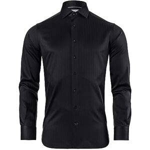 Vincenzo Boretti Chemise, Regular-fit/Taille Normale, Motif Chevron Infroissable Noir 43-44 - Publicité Vincenzo Boretti Chemise, Regular-fit/Taille Normale, Motif Chevron Infroissable Noir 43-44 - Publicité