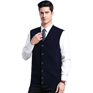 wkd-thvb Gilet de Pull à col en V pour Hommes 100% mélange de Laine de Cachemire Relax Fit Tricot sans Manches Pull Homme Hauts décontractés Navy Blue M - Publicité wkd-thvb Gilet de Pull à col en V pour Hommes 100% mélange de Laine de Cachemire Relax Fit Tricot sans Manches Pull Homme Hauts décontractés Navy Blue M - Publicité
