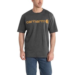 Carhartt Men's Big & Tall Signature Logo Short Sleeve T-Shirt, Carbon Heather, 3X-Large - Publicité Carhartt Men's Big & Tall Signature Logo Short Sleeve T-Shirt, Carbon Heather, 3X-Large - Publicité