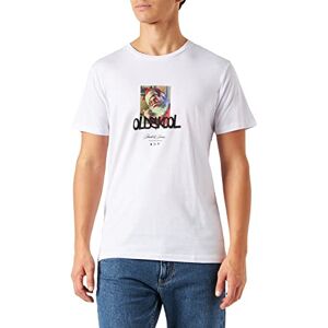 Jack & Jones JORXMAS Tee SS Crew Neck Xmas T-Shirt, Blanc/imprimé : oldskool, M Homme - Publicité