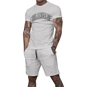 Tomwell Jogging Survêtement Homme 2 Pièces Été Décontracté à Manches Courtes Col Rond T-Shirt Imprimée et Short Sport Ensembles Casual Sportswear Homme Fitness Jogging A Gris Clair L - Publicité Tomwell Jogging Survêtement Homme 2 Pièces Été Décontracté à Manches Courtes Col Rond T-Shirt Imprimée et Short Sport Ensembles Casual Sportswear Homme Fitness Jogging A Gris Clair L - Publicité
