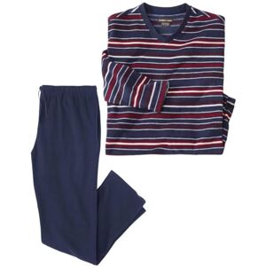 ATLAS FOR MEN Pyjama Micropolaire Marine Rayé XXL - Publicité ATLAS FOR MEN Pyjama Micropolaire Marine Rayé XXL - Publicité