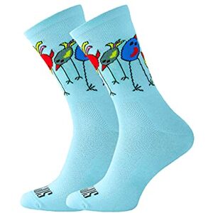 SUPPORT Chaussettes de cyclisme pour hommes, accessoires cyclistes à motifs amusants pour la randonnée, la marche, le vélo, Freaky Birds 36-38 - Publicité SUPPORT Chaussettes de cyclisme pour hommes, accessoires cyclistes à motifs amusants pour la randonnée, la marche, le vélo, Freaky Birds 36-38 - Publicité