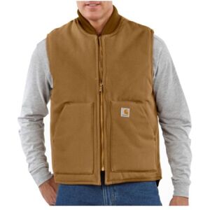 Carhartt Insulated Rib Collar Vest V01 Gilet isolé à col côtelé Coupe décontractée, Marron, XXL Hommes - Publicité Carhartt Insulated Rib Collar Vest V01 Gilet isolé à col côtelé Coupe décontractée, Marron, XXL Hommes - Publicité