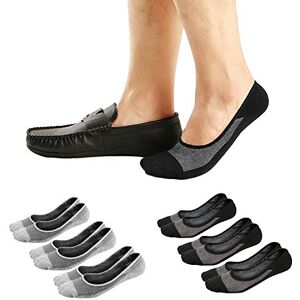 Ueither Chaussettes Basses Invisibles pour Homme, Socquettes Courtes Respirantes en Coton avec Silicone Antidérapant (Noir/Gris (3 Paires Chaque), 44-48) - Publicité Ueither Chaussettes Basses Invisibles pour Homme, Socquettes Courtes Respirantes en Coton avec Silicone Antidérapant (Noir/Gris (3 Paires Chaque), 44-48) - Publicité