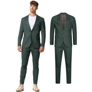 JEFF Hommes JFLuke Set 2-Piece Suit Jacket Pants Costume 2 pièces Veste Pantalon Green Herringbone 52 - Publicité JEFF Hommes JFLuke Set 2-Piece Suit Jacket Pants Costume 2 pièces Veste Pantalon Green Herringbone 52 - Publicité