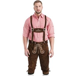 Schöneberger Trachten Couture Oktoberfest Lederhosen pour Les Hommes Schöneberger Trachten Culotte Marron Pantalon en Cuir (48, Medium Brown) - Publicité Schöneberger Trachten Couture Oktoberfest Lederhosen pour Les Hommes Schöneberger Trachten Culotte Marron Pantalon en Cuir (48, Medium Brown) - Publicité