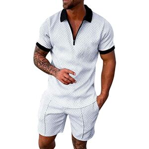 POIUIYQA Homme Ensembles Sets Ete Tenues Survêtement Costumes Plage Vacances Ensemble 2 pièces chemise + short à manches courtes pour hommes, décontracté Pantacourt pour Fitness Sport Course - Publicité POIUIYQA Homme Ensembles Sets Ete Tenues Survêtement Costumes Plage Vacances Ensemble 2 pièces chemise + short à manches courtes pour hommes, décontracté Pantacourt pour Fitness Sport Course - Publicité