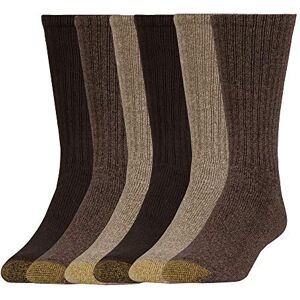 Gold Toe GOLDTOE Chaussettes Harrington Crew pour homme, plusieurs paires, Taupe chiné/kaki (6 paires), X-Large - Publicité Gold Toe GOLDTOE Chaussettes Harrington Crew pour homme, plusieurs paires, Taupe chiné/kaki (6 paires), X-Large - Publicité