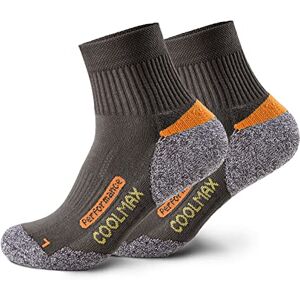 Piarini 2 paires de chaussettes de randonnée Coolmax été courtes, respirantes, anti-ampoules et rembourrées Chaussettes de trekking outdoor femmes hommes Tailles 35-38 à 47-50, taupe, 47-50 - Publicité Piarini 2 paires de chaussettes de randonnée Coolmax été courtes, respirantes, anti-ampoules et rembourrées Chaussettes de trekking outdoor femmes hommes Tailles 35-38 à 47-50, taupe, 47-50 - Publicité