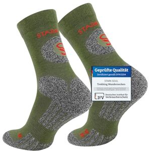 STARK SOUL Chaussettes de trekking unisexes., kaki, 35-38 - Publicité STARK SOUL Chaussettes de trekking unisexes., kaki, 35-38 - Publicité