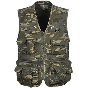 Yonglan Homme Camouflage De Style Militaire Multi-Poche Débardeur Pêche Gilet Séchage Rapide Photographie Veste 3XL - Publicité Yonglan Homme Camouflage De Style Militaire Multi-Poche Débardeur Pêche Gilet Séchage Rapide Photographie Veste 3XL - Publicité