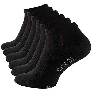 STARK SOUL Chaussettes pour homme, 6 x noir., 43-46 - Publicité STARK SOUL Chaussettes pour homme, 6 x noir., 43-46 - Publicité