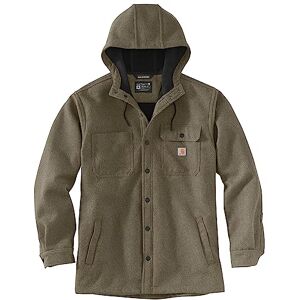 Carhartt Rain Defender Chemise à capuche pour homme, résistante, coupe décontractée, vert mousse, S - Publicité Carhartt Rain Defender Chemise à capuche pour homme, résistante, coupe décontractée, vert mousse, S - Publicité