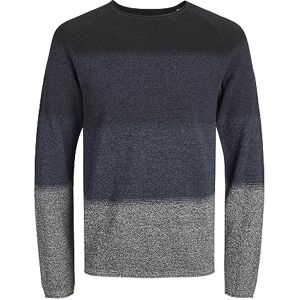 Jack & Jones JJEHILL Knit Crew Neck Noos Sweater, Blazer Bleu Marine-Détails : gradé, L Homme - Publicité Jack & Jones JJEHILL Knit Crew Neck Noos Sweater, Blazer Bleu Marine-Détails : gradé, L Homme - Publicité