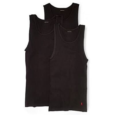 Polo Ralph Lauren Classic Fit Ribbed Tank with Moisture Wicking 100% Cotton 3 Pack - Publicité Polo Ralph Lauren Classic Fit Ribbed Tank with Moisture Wicking 100% Cotton 3 Pack - Publicité
