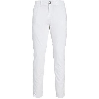 Jack & Jones JPSTMARCO JJBOWIE Noos Pantalon Chino, Blanc, 31W x 30L Homme - Publicité Jack & Jones JPSTMARCO JJBOWIE Noos Pantalon Chino, Blanc, 31W x 30L Homme - Publicité