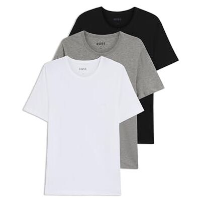Hugo Boss BOSS Lot de Trois T-Shirts en Coton À Logo Brodé - Publicité Hugo Boss BOSS Lot de Trois T-Shirts en Coton À Logo Brodé - Publicité