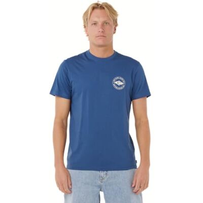 Rip Curl T-Shirt à Manches Courtes et col Rond pour Homme, Coupe Standard, Agrafe Bleu Marine Clair, XX-Large - Publicité Rip Curl T-Shirt à Manches Courtes et col Rond pour Homme, Coupe Standard, Agrafe Bleu Marine Clair, XX-Large - Publicité