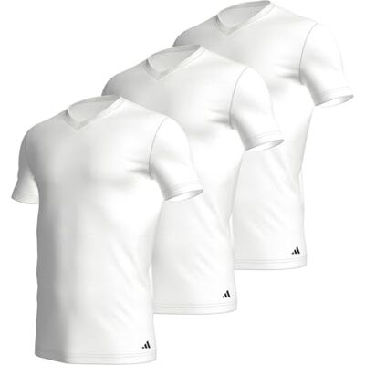 Adidas Lot de 3 t-Shirts à col Rond pour Homme Active Core en Coton Couche de Base, Blanc , M - Publicité Adidas Lot de 3 t-Shirts à col Rond pour Homme Active Core en Coton Couche de Base, Blanc , M - Publicité