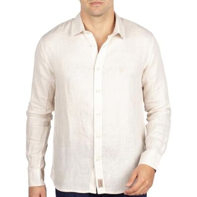 Shilton Chemise en Lin Natural Homme 5XL / Beige - Publicité Shilton Chemise en Lin Natural Homme 5XL / Beige - Publicité