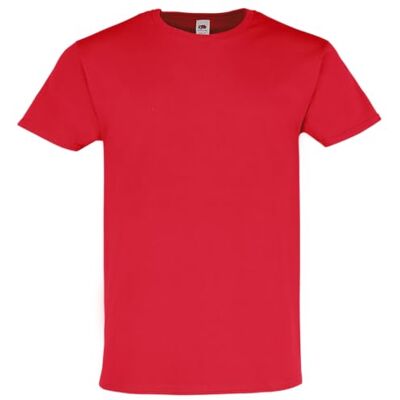 Fruit of the Loom Lot de 5 t-shirts Iconic 195 Ringspun Premium Rouge Tailles S-M-L-XL-XXL-3XL - Publicité Fruit of the Loom Lot de 5 t-shirts Iconic 195 Ringspun Premium Rouge Tailles S-M-L-XL-XXL-3XL - Publicité