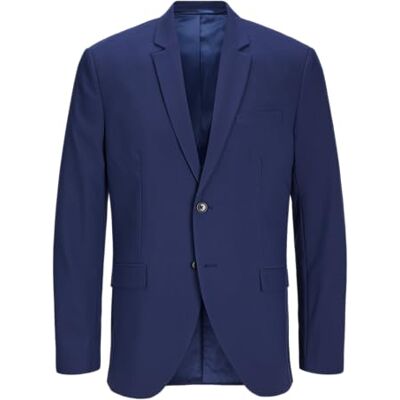 Jack & Jones Jprbushwick Harry Blazer Slim Fit, Bleu médiéval/Coupe : Coupe ajustée, 52 - Publicité Jack & Jones Jprbushwick Harry Blazer Slim Fit, Bleu médiéval/Coupe : Coupe ajustée, 52 - Publicité