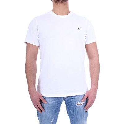 Ralph Lauren T-Shirt Signature pour Homme, Blanc, M - Publicité Ralph Lauren T-Shirt Signature pour Homme, Blanc, M - Publicité