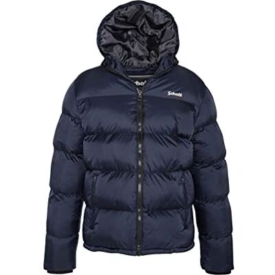 Doudoune à capuche Schott ref 55198 Blanc - - Publicité Doudoune à capuche Schott ref 55198 Blanc - - Publicité