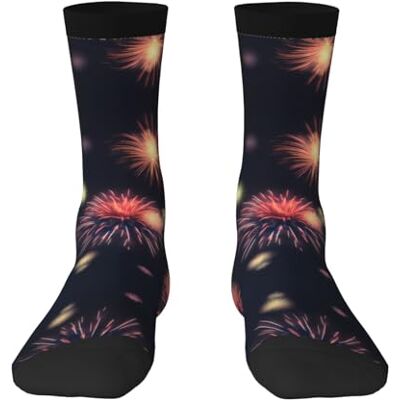 FRESQA Chaussettes unisexes pour adulte Motif explosion Feu d'artifice 3D Chaussettes de sport polyvalentes et sans talon Chaussettes décontractées pour un usage quotidien et l'exercice, Feu - Publicité FRESQA Chaussettes unisexes pour adulte Motif explosion Feu d'artifice 3D Chaussettes de sport polyvalentes et sans talon Chaussettes décontractées pour un usage quotidien et l'exercice, Feu - Publicité