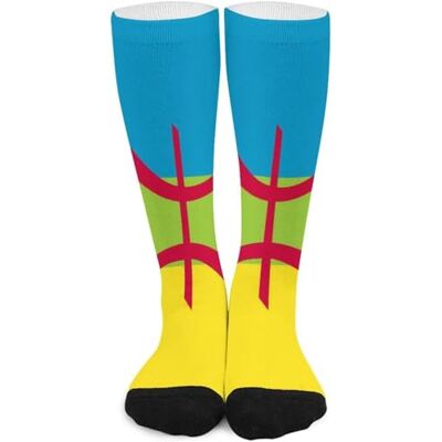 Wpamlrta Chaussettes mi-mollet avec drapeau berbère pour homme Chaussettes longues décontractées pour la course à pied, le sport, les voyages 42 cm, Comme indiqué sur la photo, taille unique - Publicité Wpamlrta Chaussettes mi-mollet avec drapeau berbère pour homme Chaussettes longues décontractées pour la course à pied, le sport, les voyages 42 cm, Comme indiqué sur la photo, taille unique - Publicité