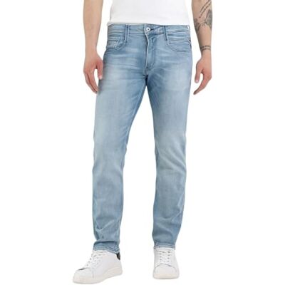 Replay Jean Anbass Slim-Fit Hyperflex Cloud avec Stretch pour Homme - Publicité Replay Jean Anbass Slim-Fit Hyperflex Cloud avec Stretch pour Homme - Publicité