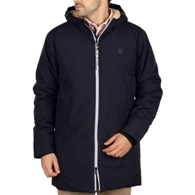 Shilton Parka à capuche patch homme L/Navy - Publicité Shilton Parka à capuche patch homme L/Navy - Publicité
