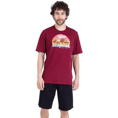 Athena Ensemble Pyjama Court Homme, Ecopack- Jersey 100% Coton Respirant T-Shirt Manches Courtes + Short Label Oeko-TEX® Standard 100 - Publicité Athena Ensemble Pyjama Court Homme, Ecopack- Jersey 100% Coton Respirant T-Shirt Manches Courtes + Short Label Oeko-TEX® Standard 100 - Publicité