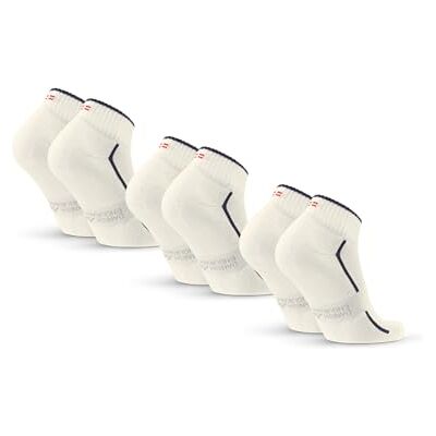 DANISH ENDURANCE Chaussettes de Sport Rembourrées, en Coton Bio, pour Hommes & Femmes, Unisexes, Lot de 3 ou 6 Blanc cassé/Bleu marine 43-47 - Publicité DANISH ENDURANCE Chaussettes de Sport Rembourrées, en Coton Bio, pour Hommes & Femmes, Unisexes, Lot de 3 ou 6 Blanc cassé/Bleu marine 43-47 - Publicité