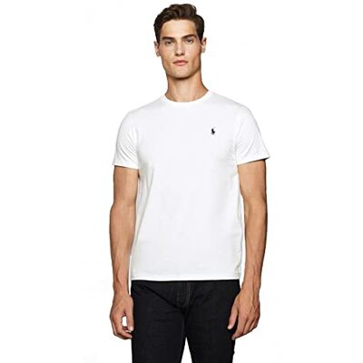 POLO RALPH LAUREN T-shirt en tricot Custom Slim Fit (L, blanc) - Publicité POLO RALPH LAUREN T-shirt en tricot Custom Slim Fit (L, blanc) - Publicité