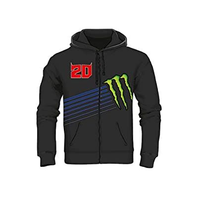 Fabio Quartararo Sweat a Capuche Zip 20 Dual Monster Energy Officiel Moto GP Noir XXL - Publicité Fabio Quartararo Sweat a Capuche Zip 20 Dual Monster Energy Officiel Moto GP Noir XXL - Publicité