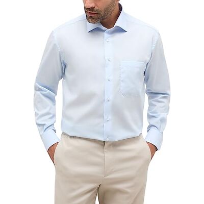 ETERNA Male Original Shirt uni Comfort FIT 45_H_1/1, 1/1, Bleu Clair - Publicité ETERNA Male Original Shirt uni Comfort FIT 45_H_1/1, 1/1, Bleu Clair - Publicité