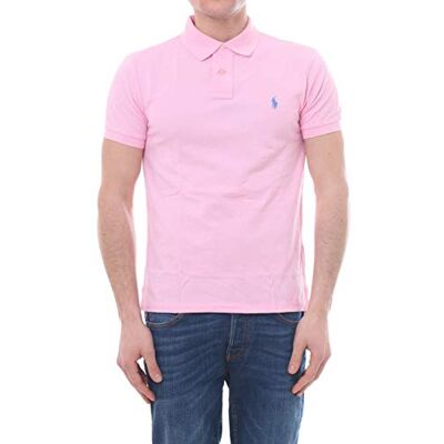 Ralph Lauren Mod. 710795080 Polo Piqué Manches Courtes Slim Fit Homme Rose L - Publicité Ralph Lauren Mod. 710795080 Polo Piqué Manches Courtes Slim Fit Homme Rose L - Publicité