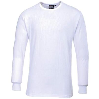 Portwest B123 T-shirt Thermique Homme Manches Longues Sous-Vêtement Chaud Maillot de Corps Couche de Base Col Rond Poignets Côtelés Travail Hiver Extérieur, Blanc, S - Publicité Portwest B123 T-shirt Thermique Homme Manches Longues Sous-Vêtement Chaud Maillot de Corps Couche de Base Col Rond Poignets Côtelés Travail Hiver Extérieur, Blanc, S - Publicité